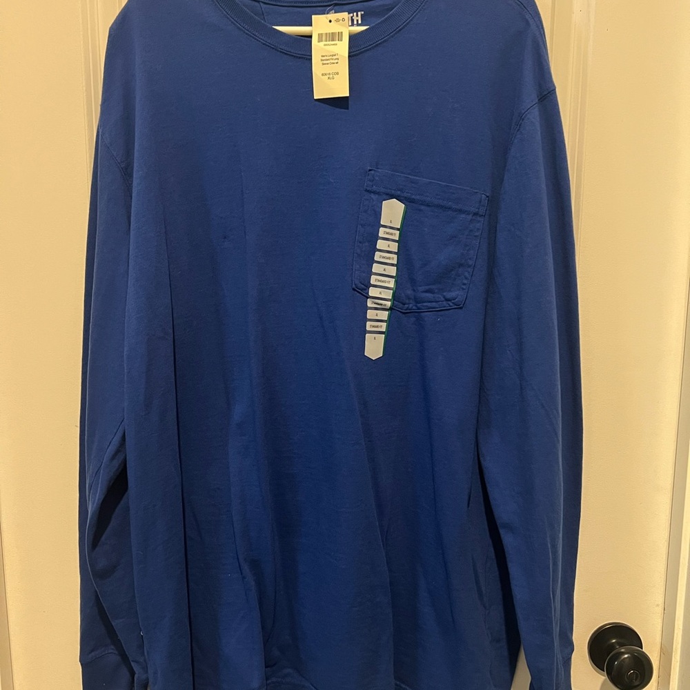 Duluth Trading Co Men's Royal Blue Long Sleeve Tee
